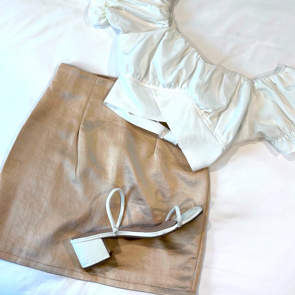 Princess Polly Silk Mini Skirt